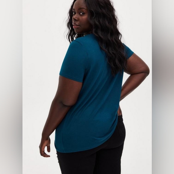 Teal Everyday Signature Jersey Crew Neck Tee - Picture 3 of 6